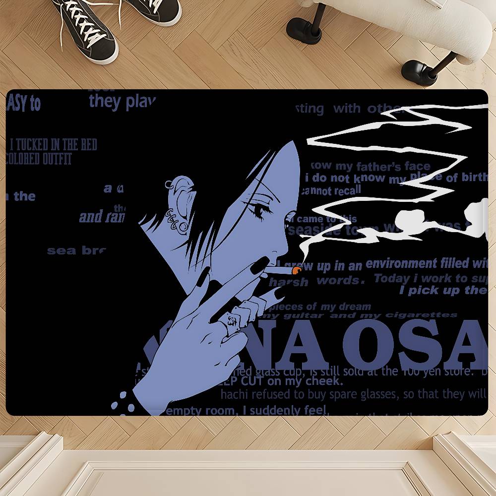 Anime Vintage N-Nana Fußmatte Waschbar Rutschfest Wohnzimmer Sofas Stühle Bereichsmatte Küchen-Fußmatte Teppich