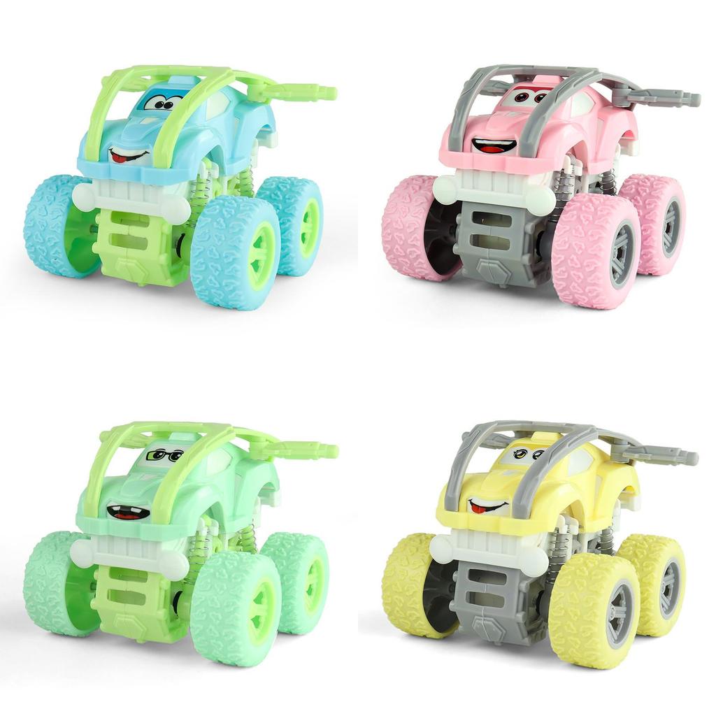 Graffiti Inertia Offroad Car For Kids Plastic Toy Vehicle With Large Wheels And Stunt Features