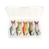 Wobbler Fishing Lure Pike Zander Catfish Jointed Set 5 Pcs Box