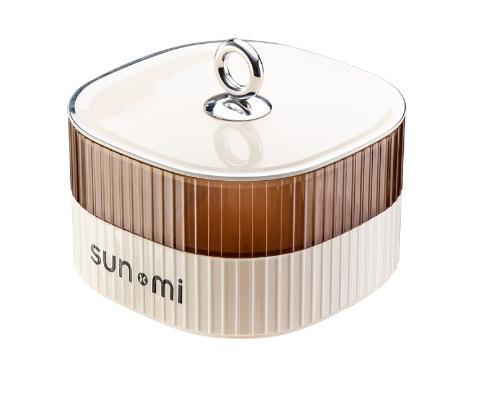 

Double-layer Instagram Cream Fruit Plate Home Living Room Tea Table Dried Fruit Storage Box Candy Box Nut Snacks Placement