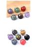 1742-30mm Big Apple Natural Crystal Stone Ornament for Christmas
