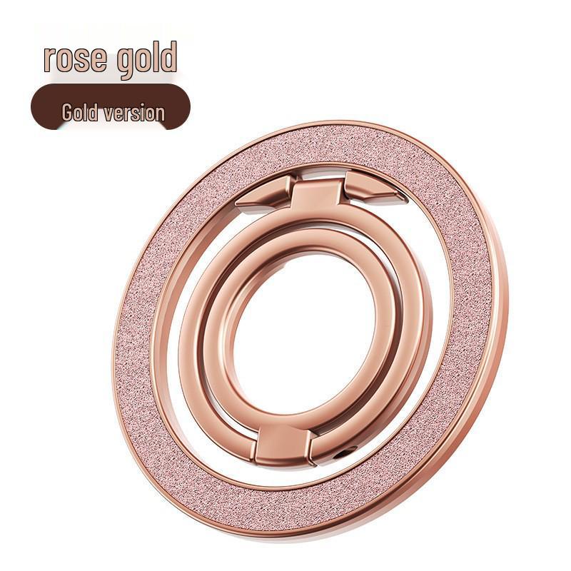 Magnetic Phone Ring Holder - Metal Desktop Stand with Rotating Aluminum Alloy Buckle