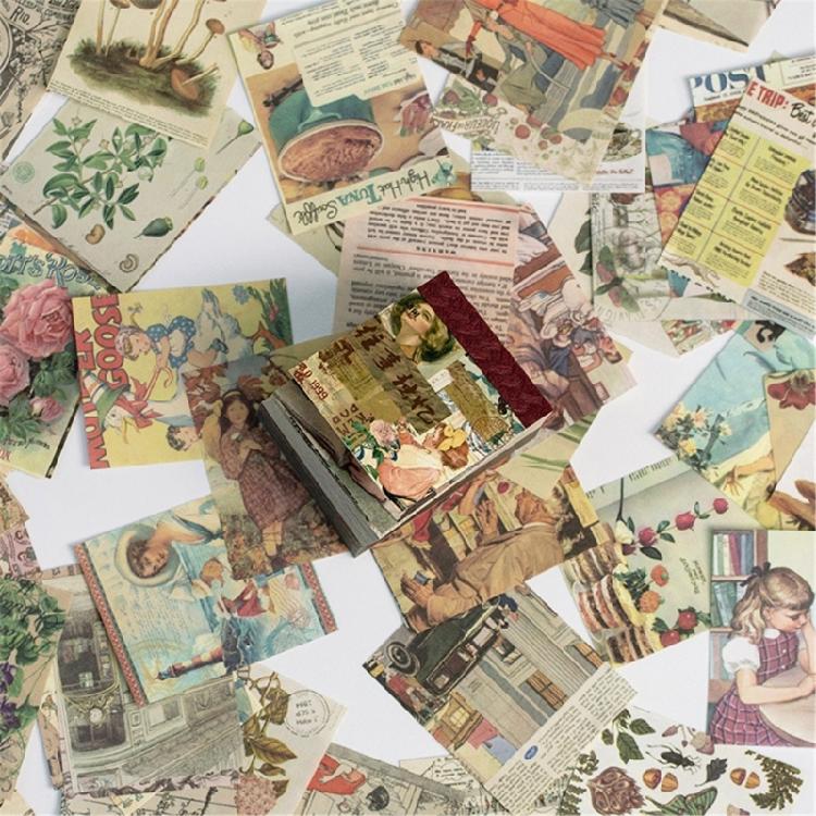 400 Листов Крафт-бумага Ретро Фон Декоративная Бумага Блокнот для Записей Блокнот Школьные Принадлежности