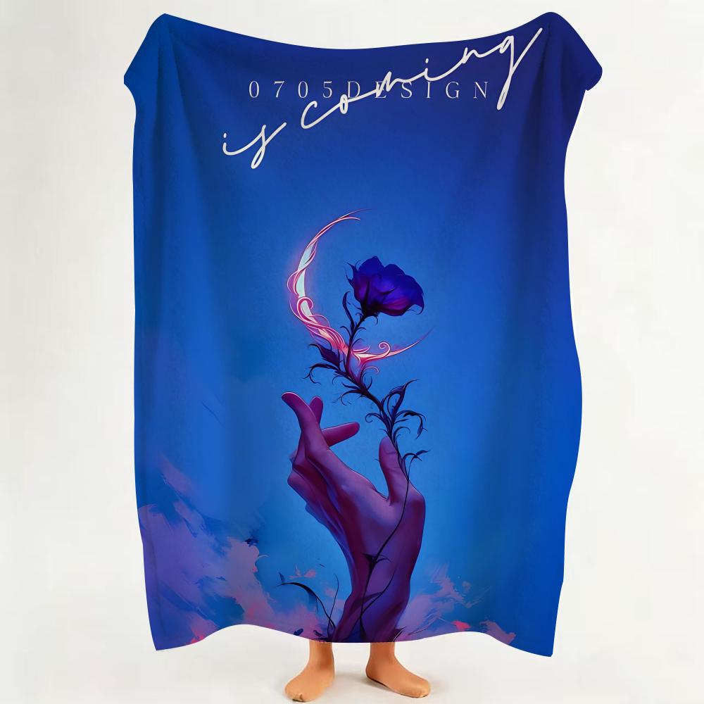 Art A Artistic Throw Flannel Throw Blanket Suitable for Sofa Living Room Bedroom