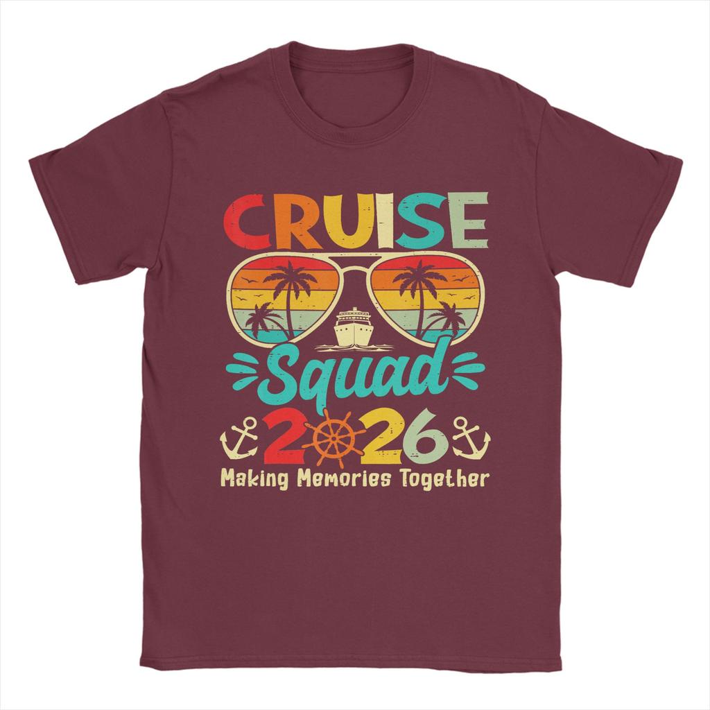 Cruise Squad 2026 T-Shirt Summer Hip Hop T-Shirts Unisex 100 Cotton O-Neck 4XL 5XL 6XL Top Tees Short Sleeve Street Style Tshirt