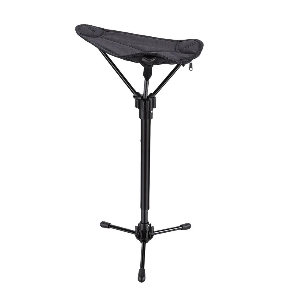 Portable Outdoor Folding Stool Oxford Cloth Aluminum Alloy Telescoping Folding Stool for Camping Queuing Fishing