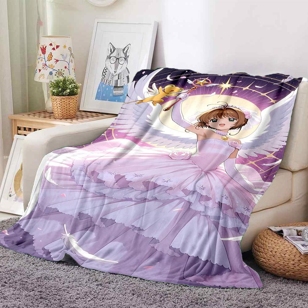 1pc Magical Sakura Flannel Blanket [Cozy Throw Blanket] For Sofa, Bed, Travel, Camping, Livingroom, Office, Couch, Chair, And Bed