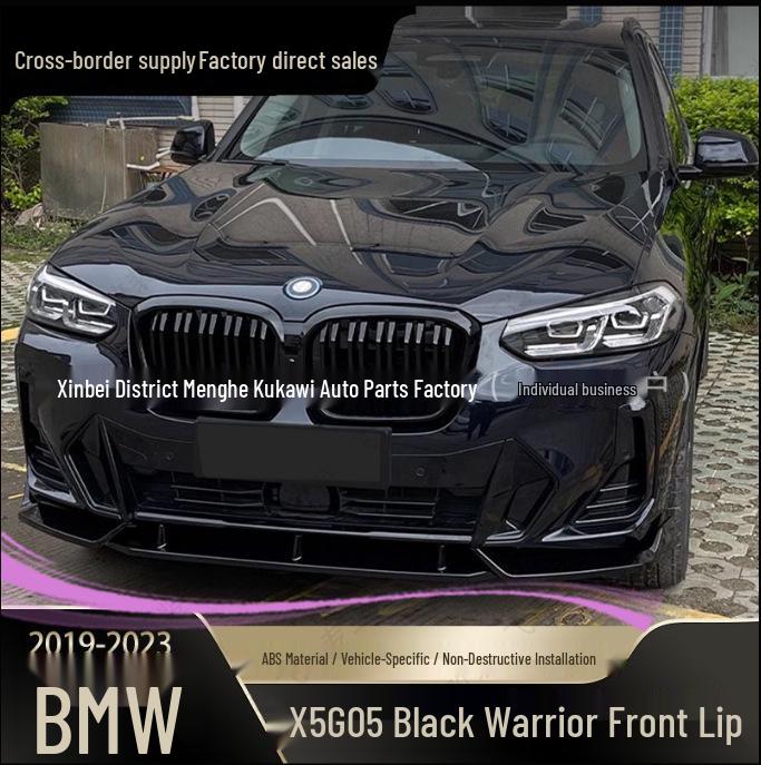 Schwarzes Krieger-Stil Frontlippen-Splitter-Kit für X5 G05 Modelle 19-23
