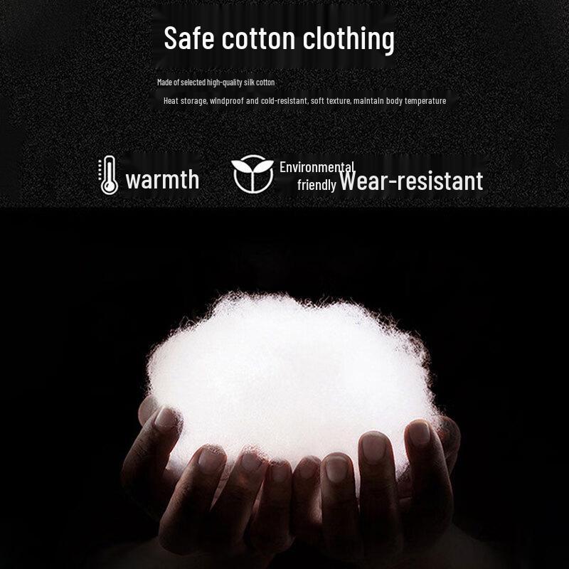 ROMON Men's Thickened Stand Collar Puffer Jacket