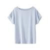 Women's Blouse Summer Short-sleeved T-shirt Round Neck Loose Simple Chiffon Shirt