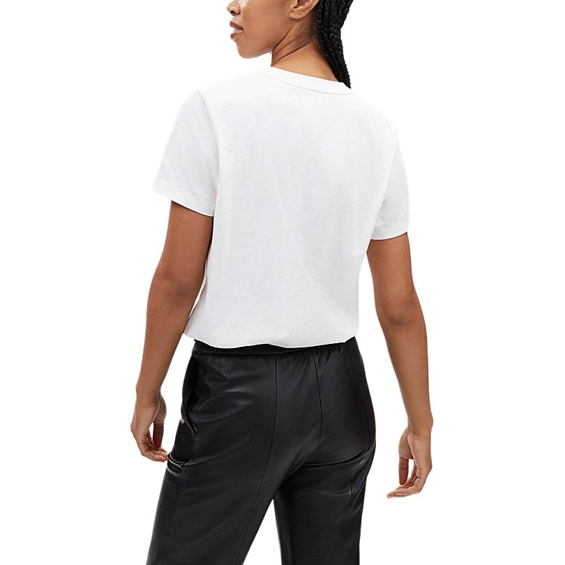 Coach Ss24 Logo Letter Print Casual Round Neck Short Sleeve T-Shirt Women Tops White CT626-WHT