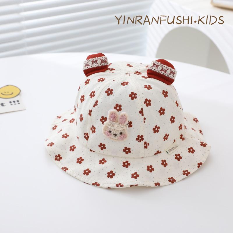 Baby Fisherman Hat Spring New Baby Sun Basin Hat Girl Super Cute Princess Hat Children's Cute Hat Trendy Hat