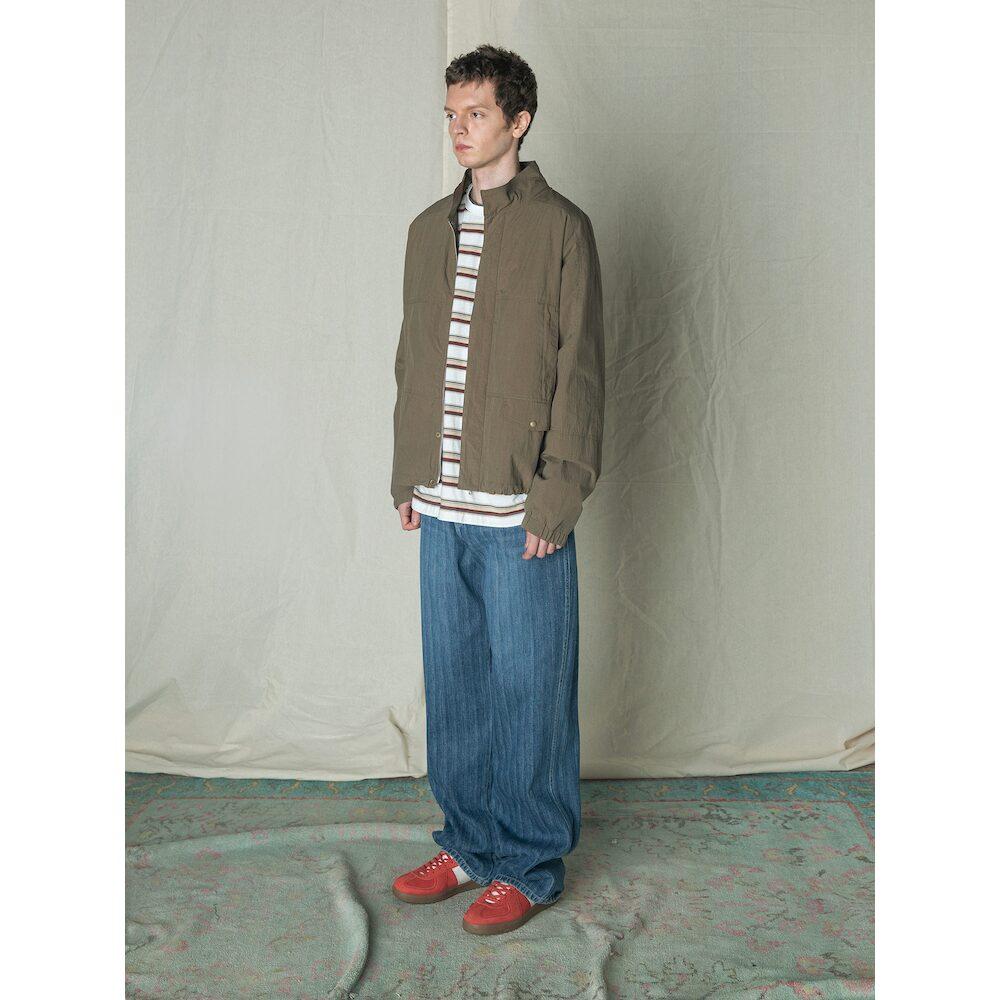 Saendeusaundeu Slub Denim Pants Blue