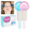 Gesichts-Eisroller-Kugel Gesichtseis-Therapie-Massagegerät Kristall-Schönheits-Eisglobus Hautpflege-Werkzeug für Kältetherapie und Schwellungsreduktion, 2er-Pack