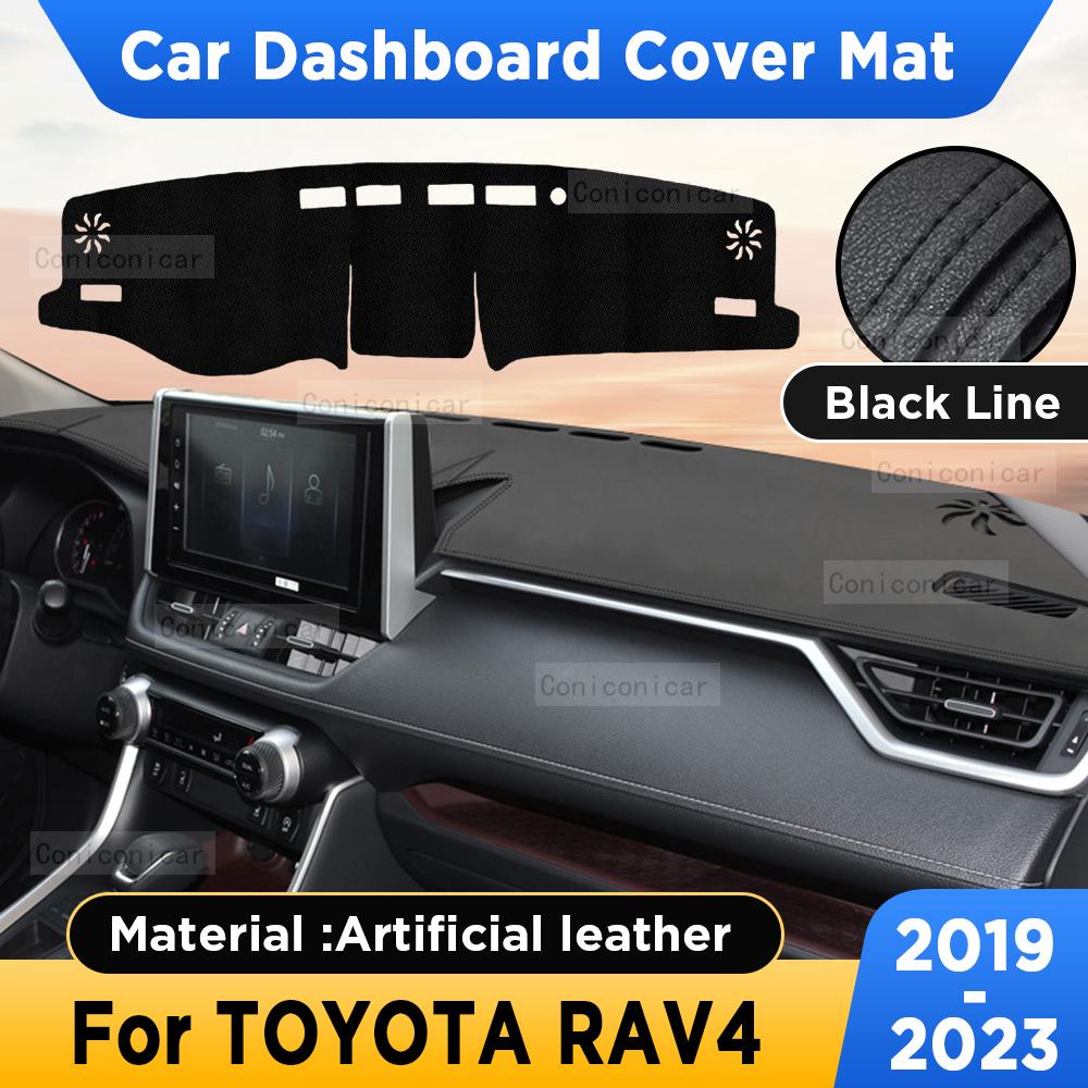 For Toyota RAV4 XA50 -   Car Dashboard Cover Mat Dash Board Sun Shade Pad Anti-UV Artificial Leather Accessories Artificial leather