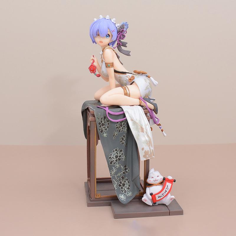Re:life In A Different World From Zero Rem Emilia Chinoiserie Clothing Figure Figure Collection Desktop Decoration For Xmas Presents