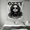 Ozzy Osbourne Wall Tapestry Aesthetic Wall Hanging Printed Fabric Blanket Decorative Tapestries for Bedroom Living Room Home Decor