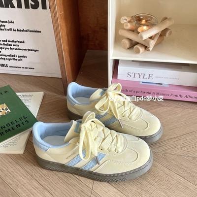 Zhao Ruth's Same Skateboard Shoes Women's Trend Ins Versatile Casual Shoes Hong Kong Style Students Thick-soled Heightening Sports Shoes