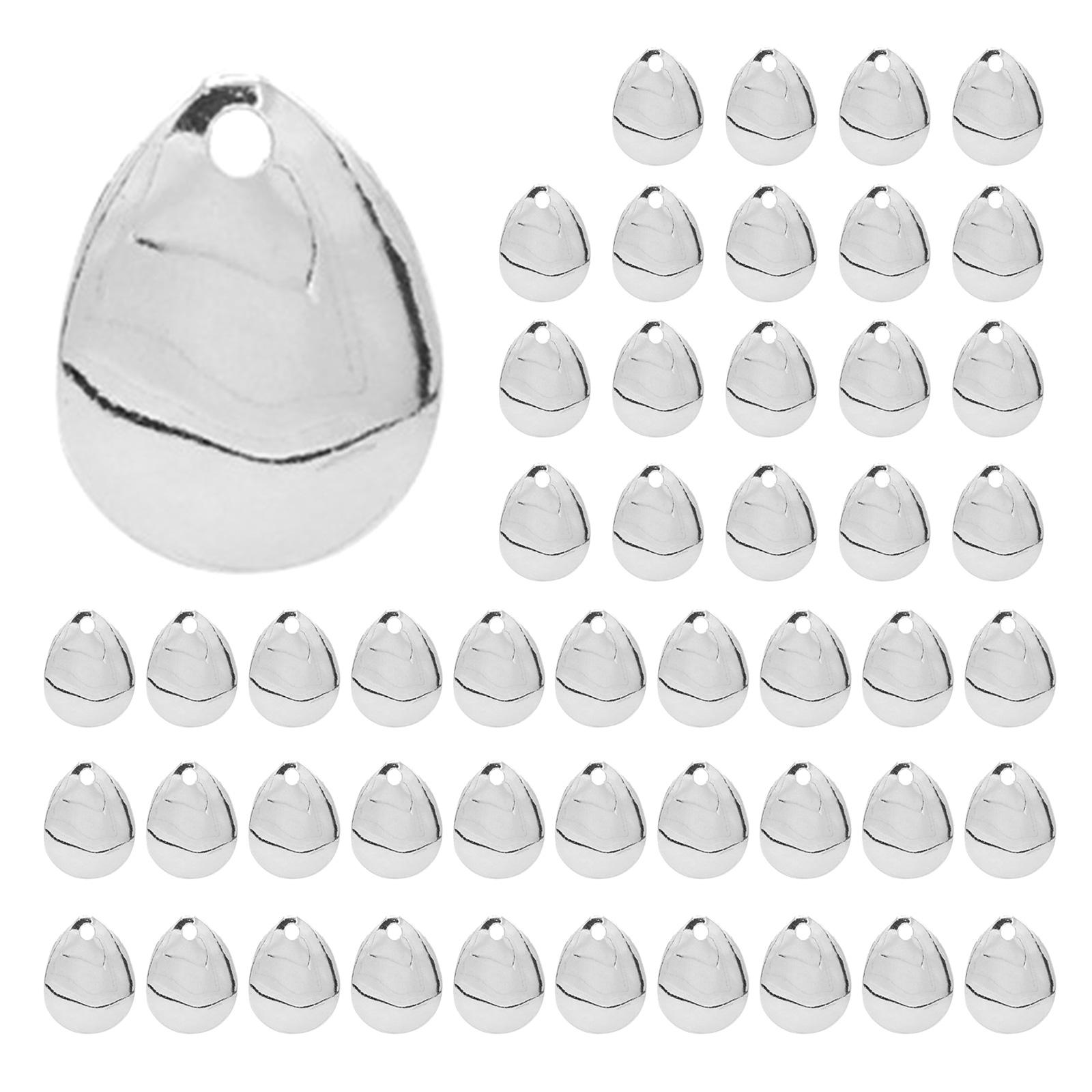 

50 шт. Металлические жесткие блесны для ловли рыбы, блесны для ловли окуня, плавательные приманки для пресной и соленой воды, сделай сам, цветные блестки, приманки 14 серебряный