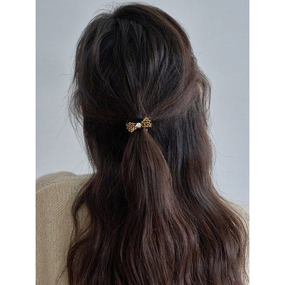 

Mini Ribbon Bead Ponytail Lfpt0756 wine