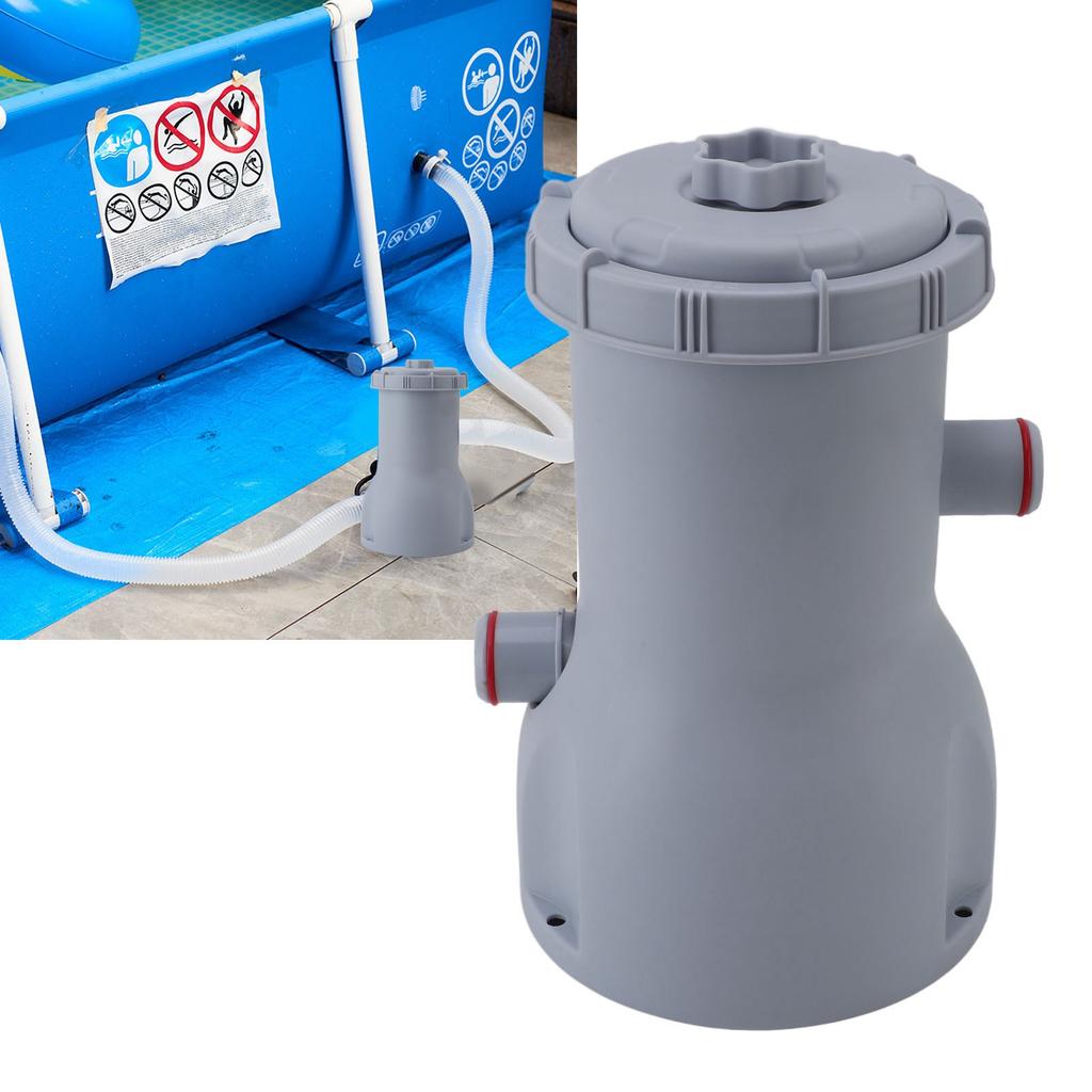 35W Clear Cartridge Filter Pump for Ground Pools 530 GPH Pump Rate Improved Circulation Filtration Water Clarity