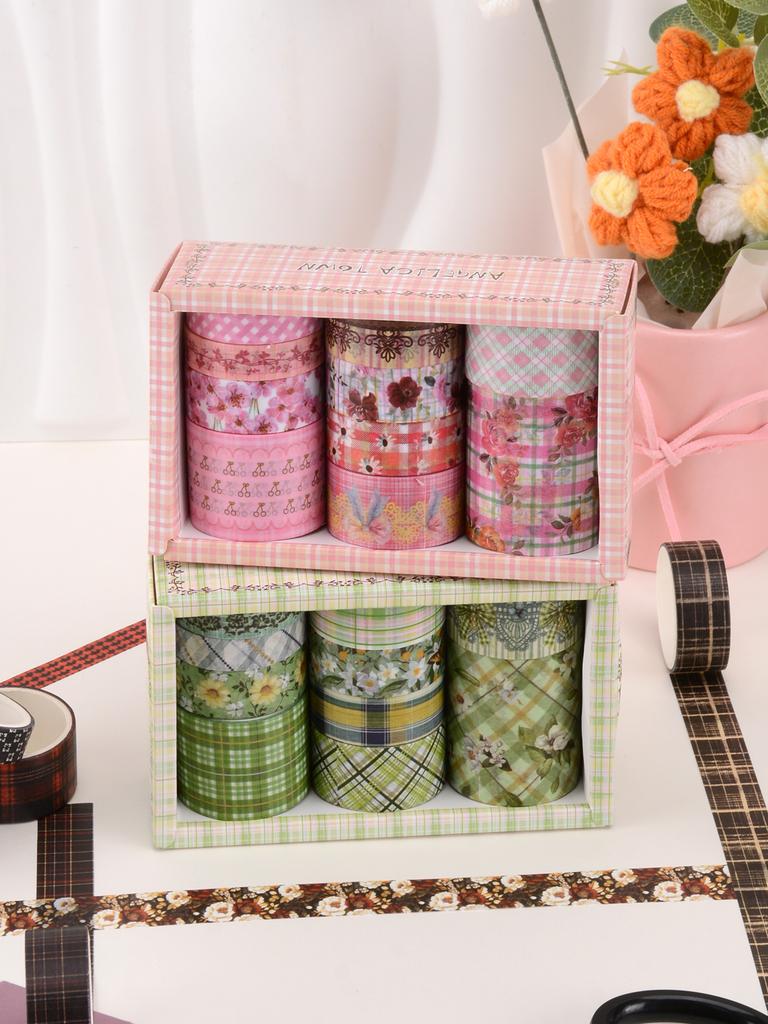 10 Rolls/Box, Of Various Styles Of Washi Tape, Masking Tape For Art Design And Diy Handicrafts, School Supplies, Birthday Gifts