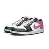Jordan Air Jordan 1 Slip Resistant Abrasion Resistant Low Top Vintage Basketball Shoes Women's White Pink DC0774-101(Team974-)