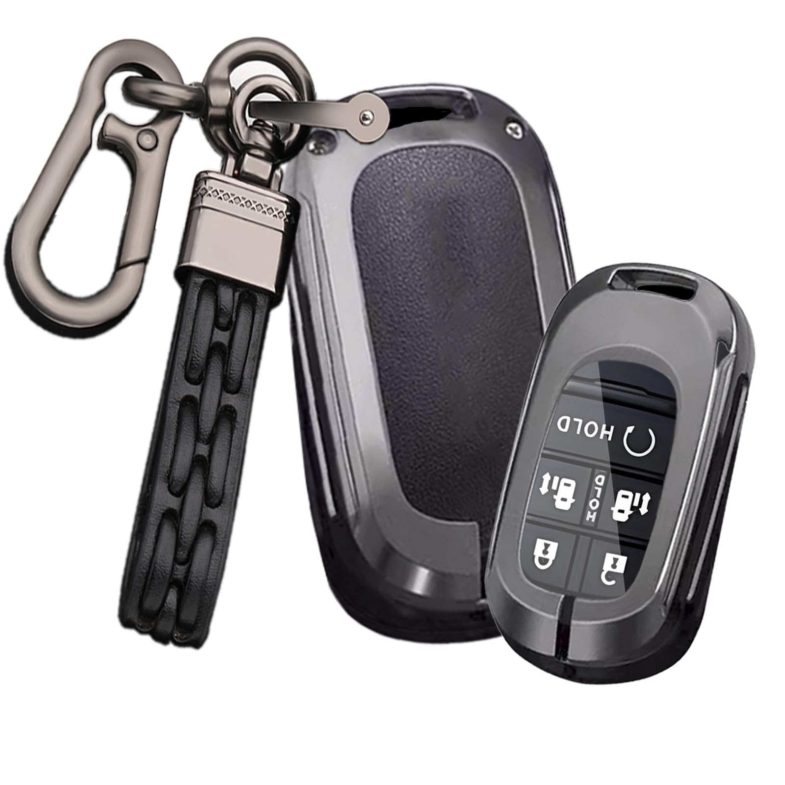 

[TECART] Эксклюзивный чехол для ключа Honda, брелок для ключей Honda, эксклюзивный Step Wagon N-BOX, Vezel Civic ZR-V Odyssey Elysion и т. д.. Чехол для смарт-ключа из кожи