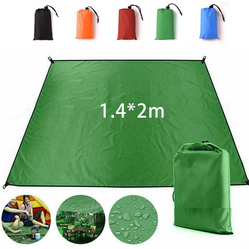 Telo da campeggio impermeabile per picnic, parasole, tenda multifunzionale, amaca, tenda da sole, accessori per escursioni, colore unito