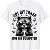 Not My Trash Not My Dumpster Funny Raccoon Iced Coffee T-Shirt
