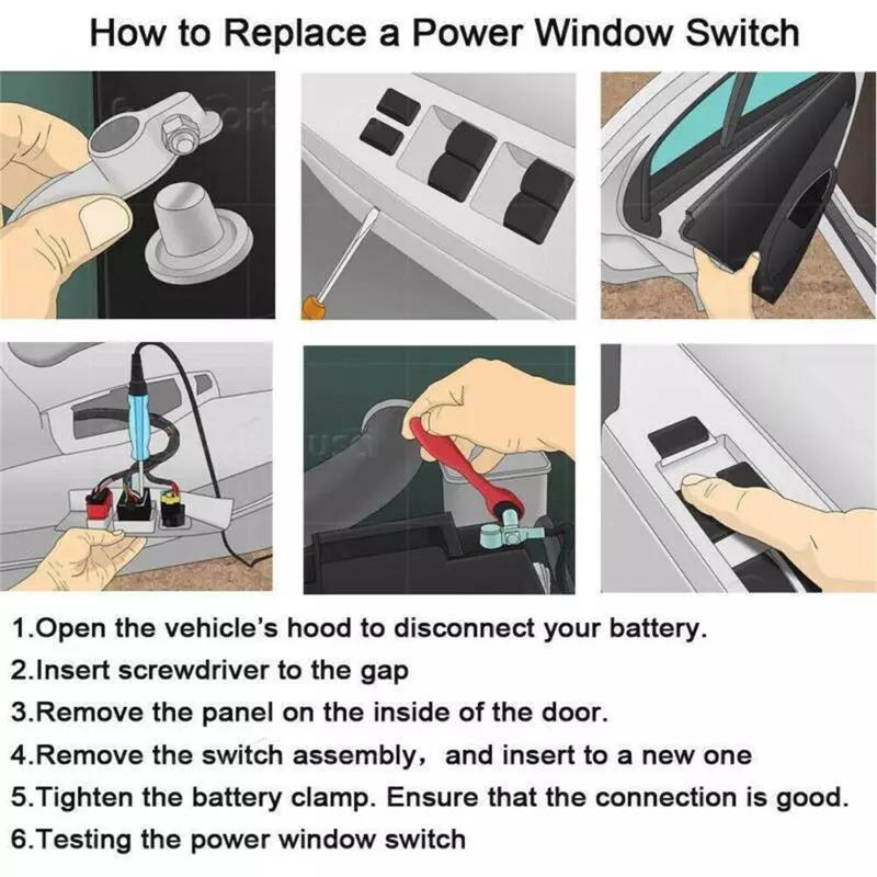 Car Front Driver Side Door Power Window Switch 14-18 for Subaru Forester 83071SG011