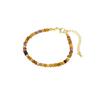 Simple Natural Semi-Precious Stone Fine Flash Bracelet, Amethyst Agate Bracelet, Daily Commuter Bracelet.