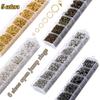 Jewelry Findings Kits With Open Jump Rings Lobster Clasps Hooks Pliers Tweezers for DIY Bracelet Necklace Making Handmade Craft