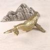 Metal Animal Statues Figurines Retro Whale Statue Figurines Sculptures Tabletop Centerpieces Home Decors Collectibles