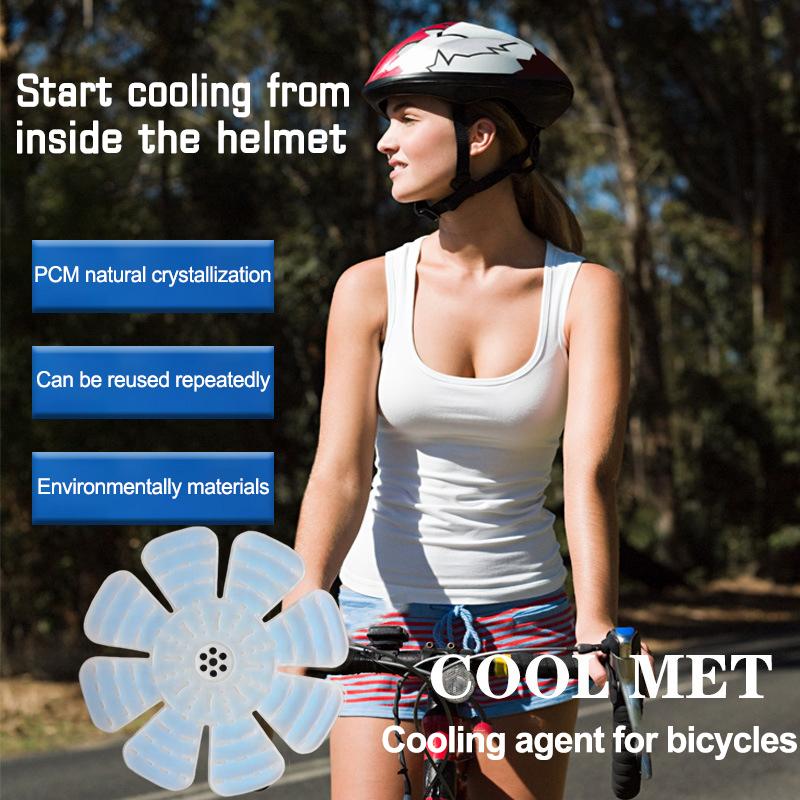 Cooling Sheet Summer Helmet Hat Heat Protection Lining Foldable Ice Pack Multi-Functional Tool For Cycling Hiking Camping