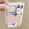 Case For iPhone 17 Pro Max White Gardenia Floral Pattern Leather Texture Silicone Cover For iPhone 16 Pro Max 15 14 13 12 11 Air 16E