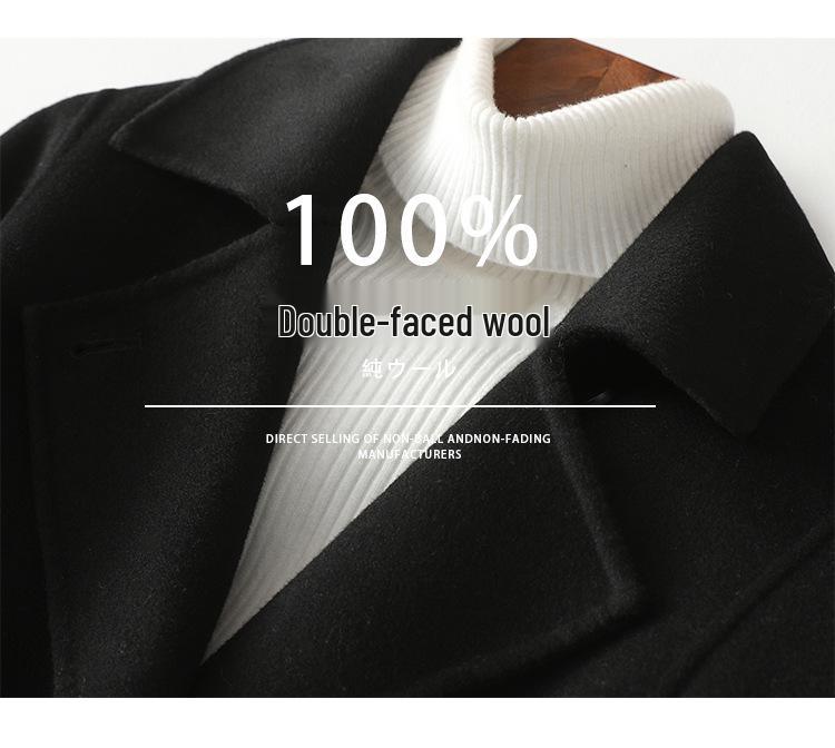2022 Double-Sided Cashmere Slim-Fit Women's Long Wool Coat