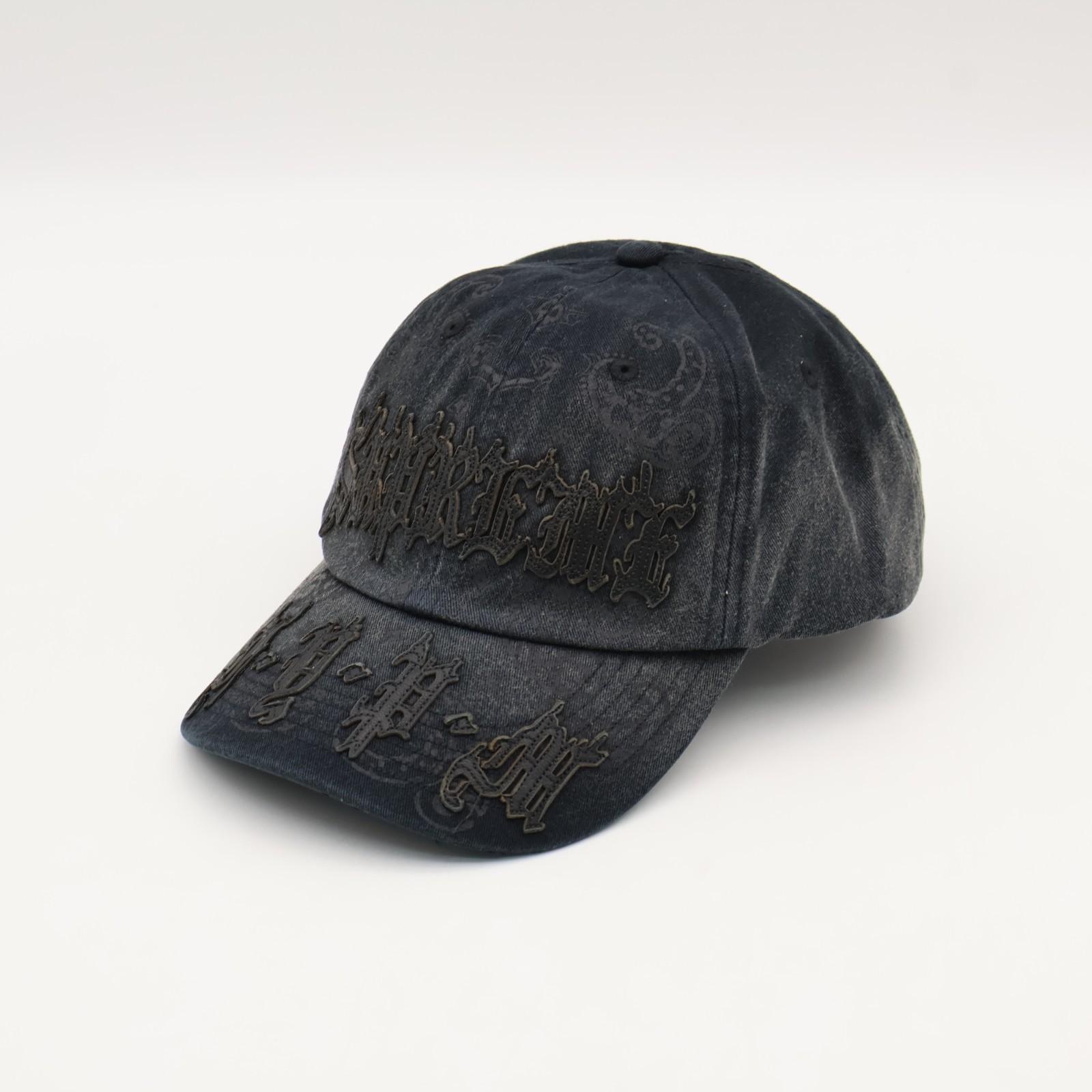 Supreme Leather Applique 6-Panel Black One-Size