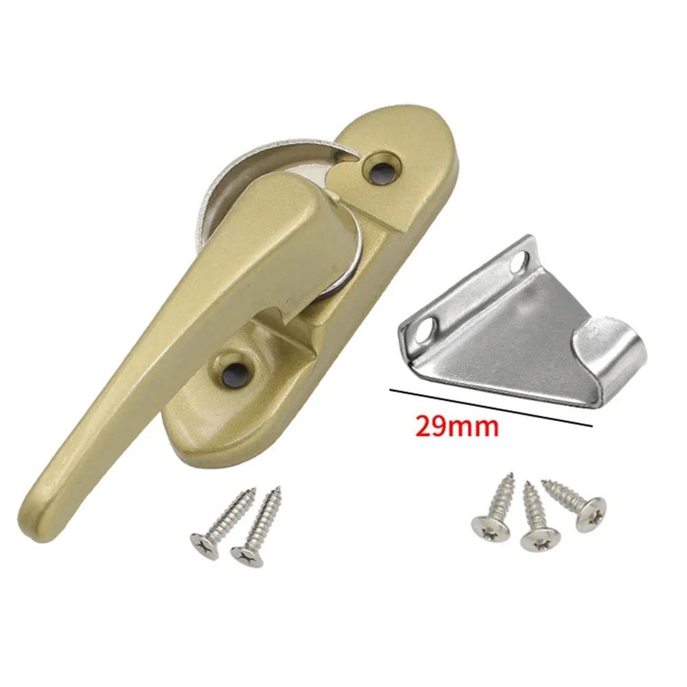 Window Handle Locking Latch Catch Lock Double Glazing Casement Handles Window Safety Lock Hardware Replacement Window Lock