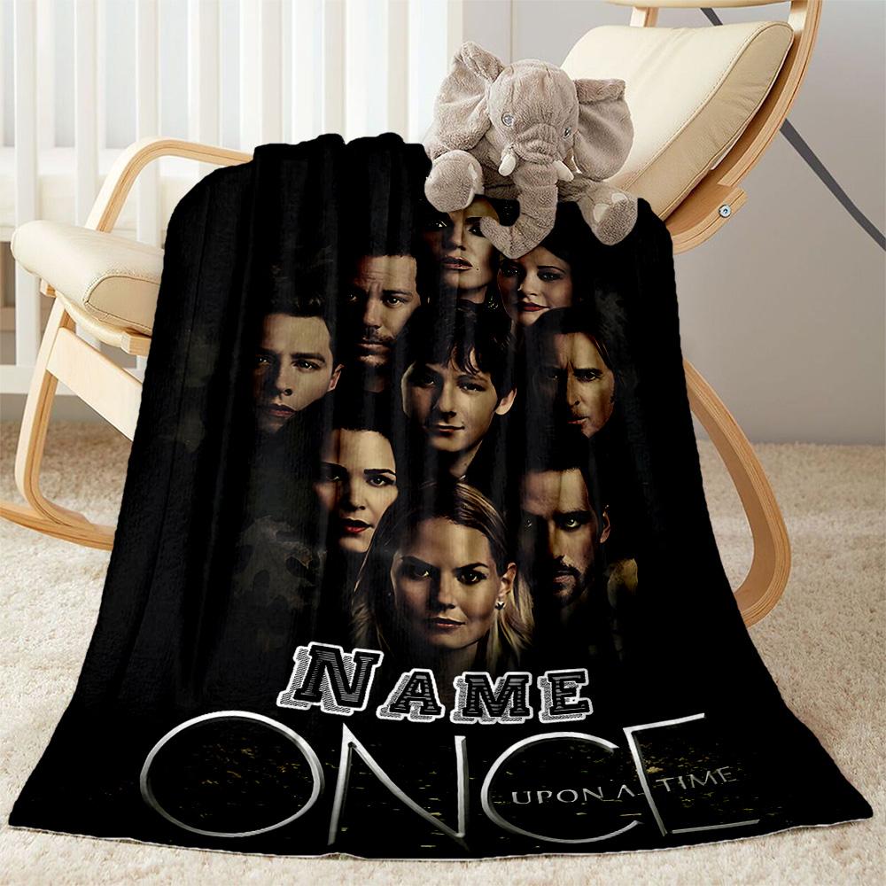 Once Upon Time Mystery Personalized Name Blanket Throw Customizable Blanket Soft & Cozy Great for Office Chair Couch Chair Seaside