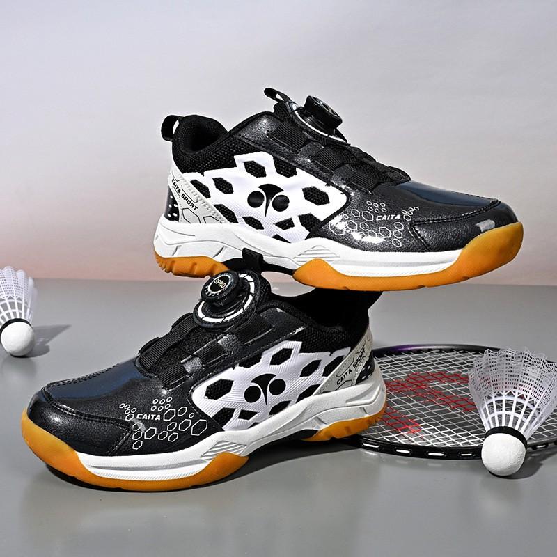 Kids Shoes Unisex Kids Low-Cut Badminton Shoes Indoor Outdoor Sports Rubber Sole Training Sneakers