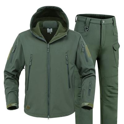Shark Skin Soft Shell Jacket Suit Jacket Waterproof Jacket Warm Suit Outdoor