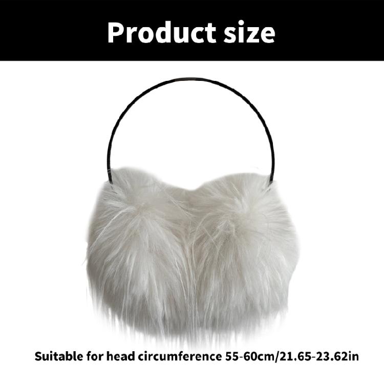 Lovely Winter Earmuffs Warm Long Plush Ear Warmers Adult Student Girl Ear Covers