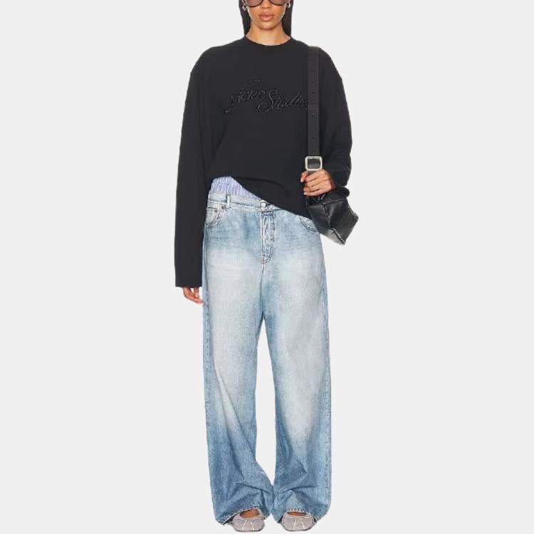 Acne Studios Sweatshirt Unisex Black CL0339-BLACK