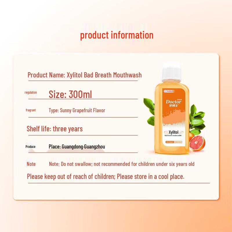 Dr. Dental Xylitol Fresh Breath Mouthwash