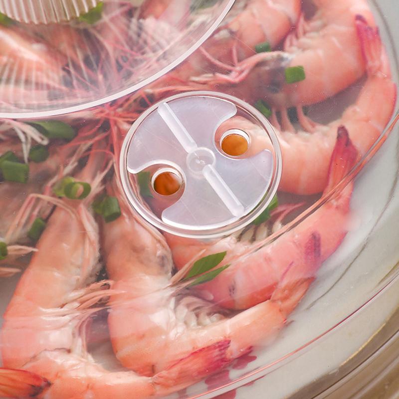 Anti Splatter Heating Sealing Cover Lid With Steam Vents Fresh-Keeping Plate Bowl Cover Stackable Microwave Splatter Cover