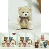 Süßer Brauner Plüsch-Teddybär Schlüsselanhänger Weiches Korallenfleece Entzückender Schlüsselanhänger Für Geschenke