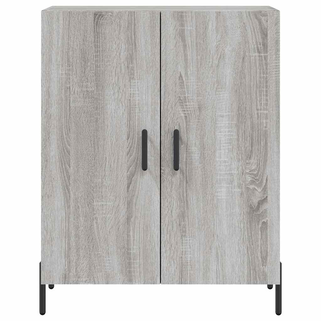 Highboard Gray Sonoma 69.5 X 34 X 180 Cm Particleboard