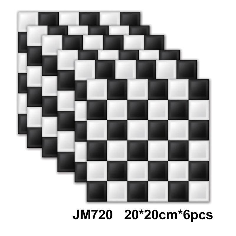 Self-Adhesive Marble Wall Tiles - Waterproof Stickers for Kitchen Backsplashes, Bathrooms, Living Rooms, Easy to Install and Rem