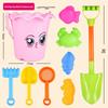 Kids' Beach Toy Set: Sand Shovel, Bucket, Digging Tools & Hourglass